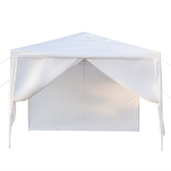 3x3m Portable Waterproof Spiral Tube Tent with Two Doors - White