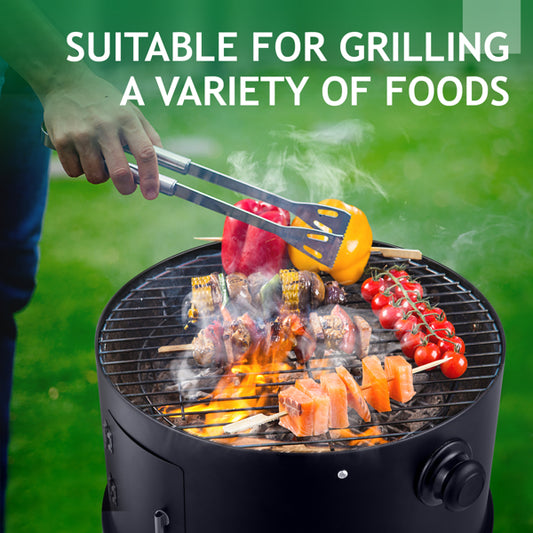 Portable Charcoal Grill Smoker - 80x41x48cm