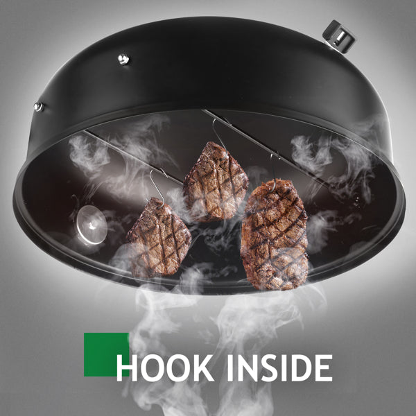 Portable Charcoal Grill Smoker - 80x41x48cm
