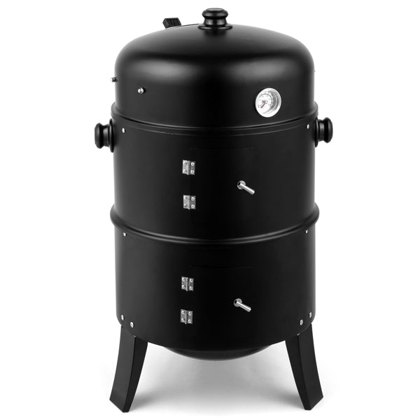 Portable Charcoal Grill Smoker - 80x41x48cm