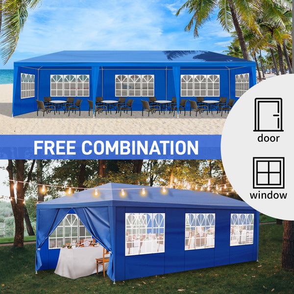 10'x30' Outdoor Party Tent with Removable Sidewalls - Blue