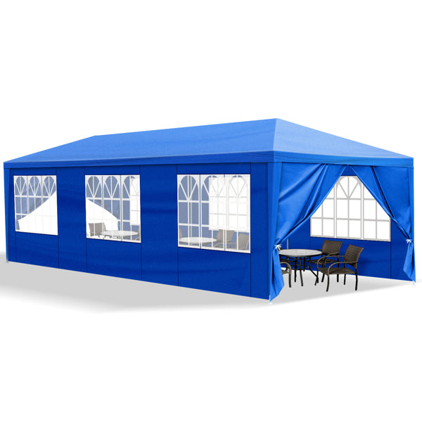 10'x30' Outdoor Party Tent with Removable Sidewalls - Blue