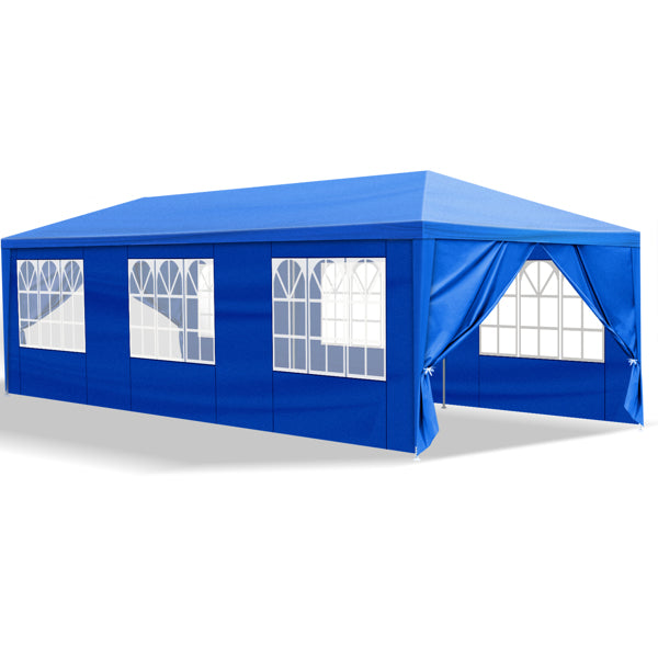 10'x30' Outdoor Party Tent with Removable Sidewalls - Blue