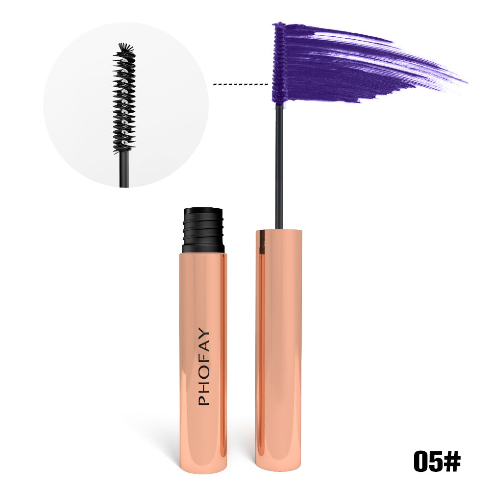 Waterproof Colorful Mascara - Lengthening and Volumizing Lash Makeup