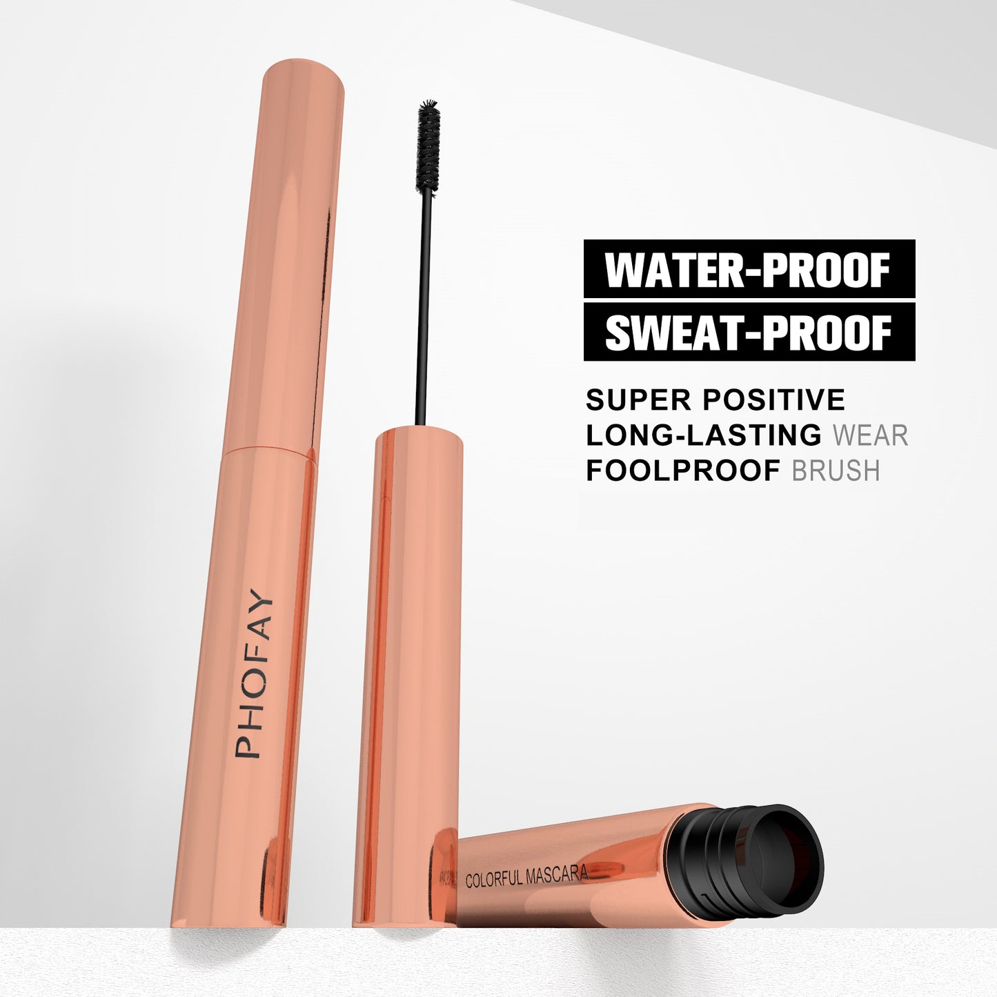 Waterproof Colorful Mascara - Lengthening and Volumizing Lash Makeup