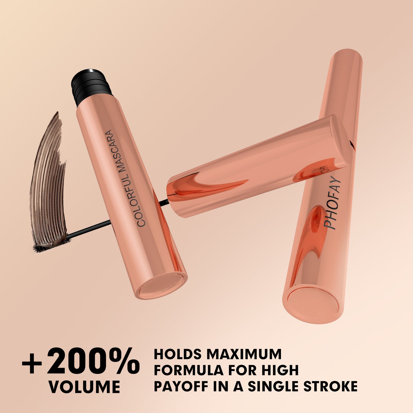 Waterproof Colorful Mascara - Lengthening and Volumizing Lash Makeup