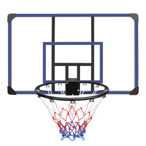Wall-Mounted Basketball Hoop - 45x29 Inches, Shatterproof Back