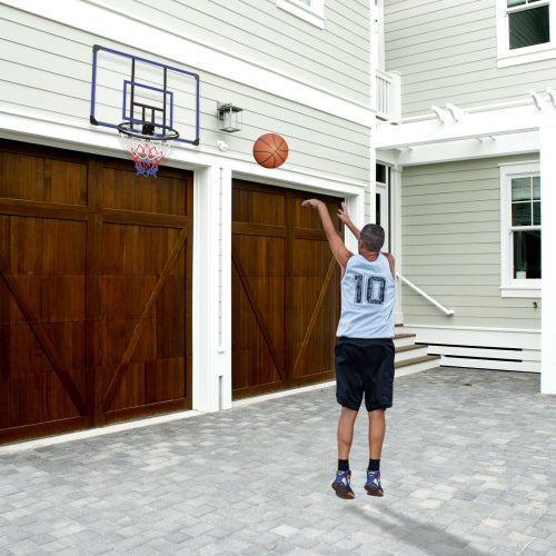 Wall-Mounted Basketball Hoop - 45x29 Inches, Shatterproof Back
