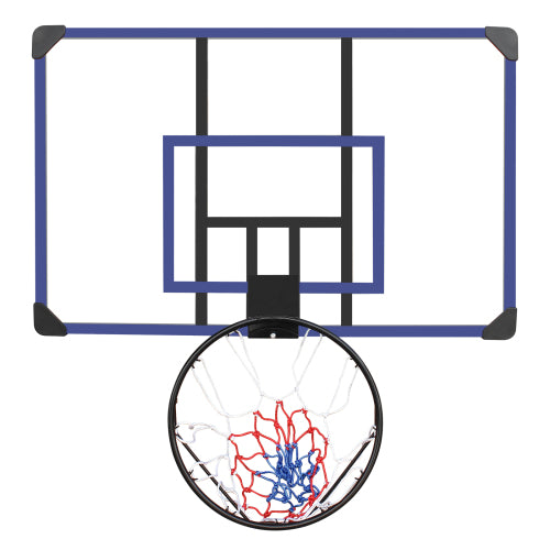 Wall-Mounted Basketball Hoop - 45x29 Inches, Shatterproof Back