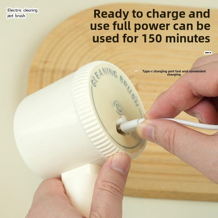 Electric Cleaning Brush with Multiple Brush Heads for Versatile Use