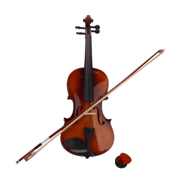 4/4 Full-Size Natural Acoustic Violin Set with Case & Bow