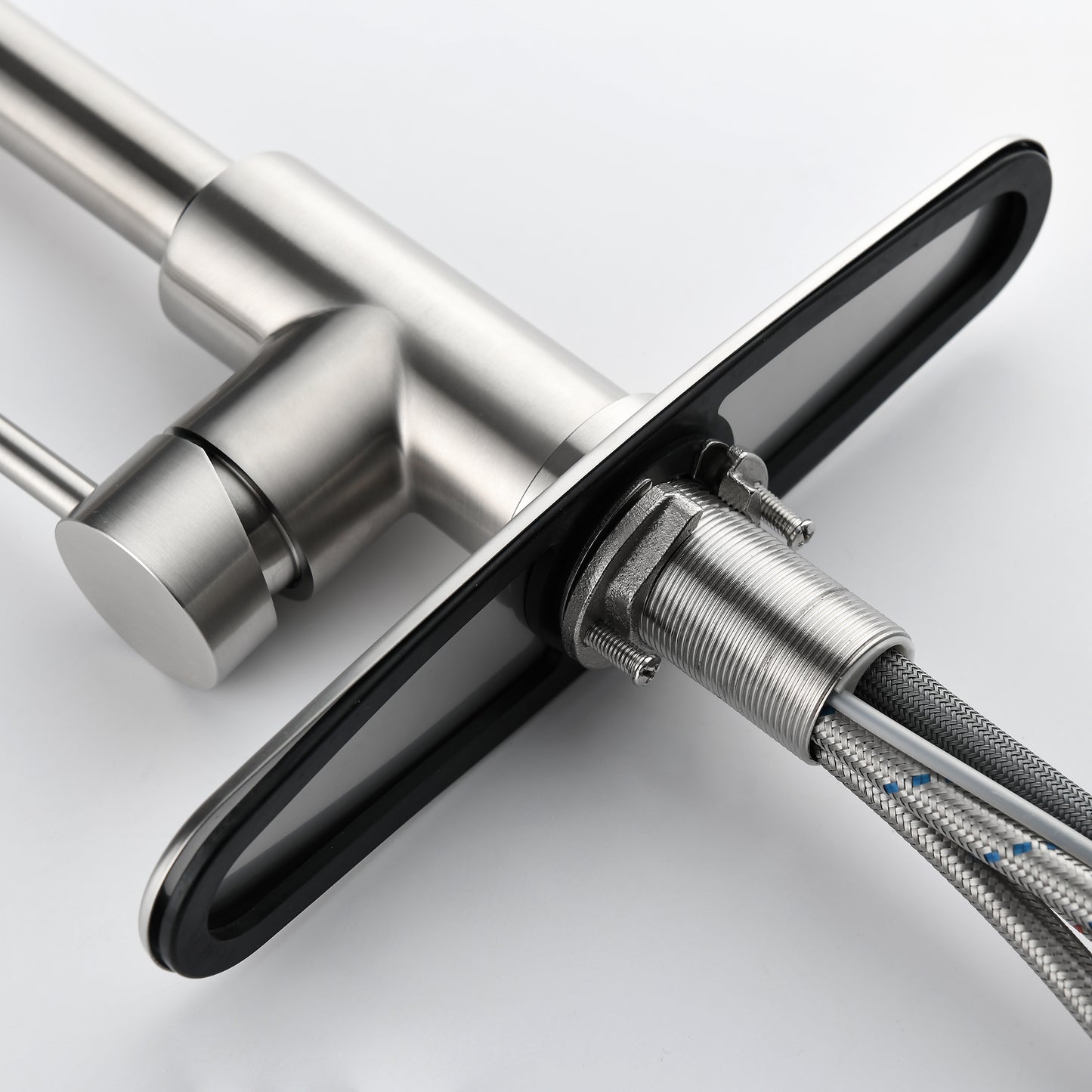 Stainless Steel Kitchen Faucet with Pull-Down Sprayer