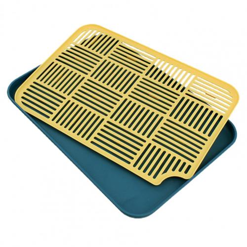 Double-Layer Portable Fruit Tray with Removable Grid for Kitchen and Dining