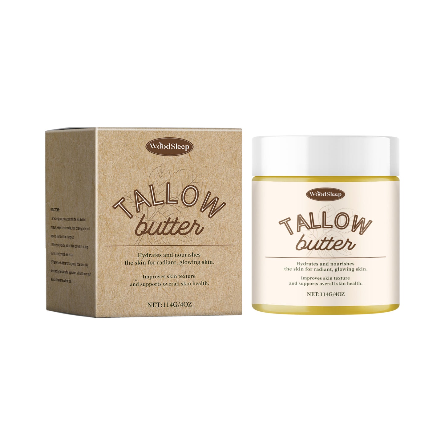 Moisturizing Body Cream for Dry Skin - Hydrating Shea & Olive Oil, 114g
