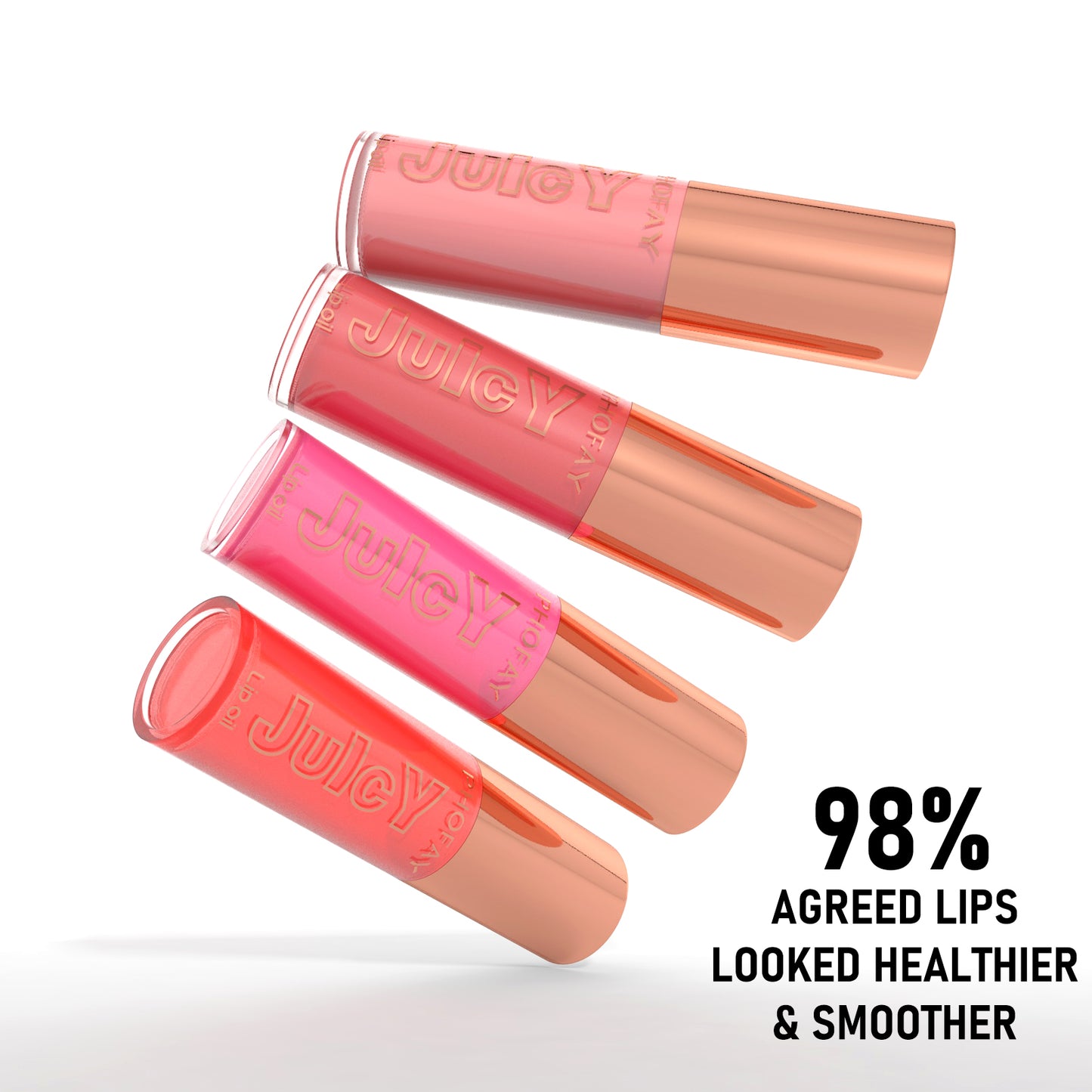 Hydrating Juicy Lip Oil Set - 8 Piece Moisturizing Lip Gloss Collection