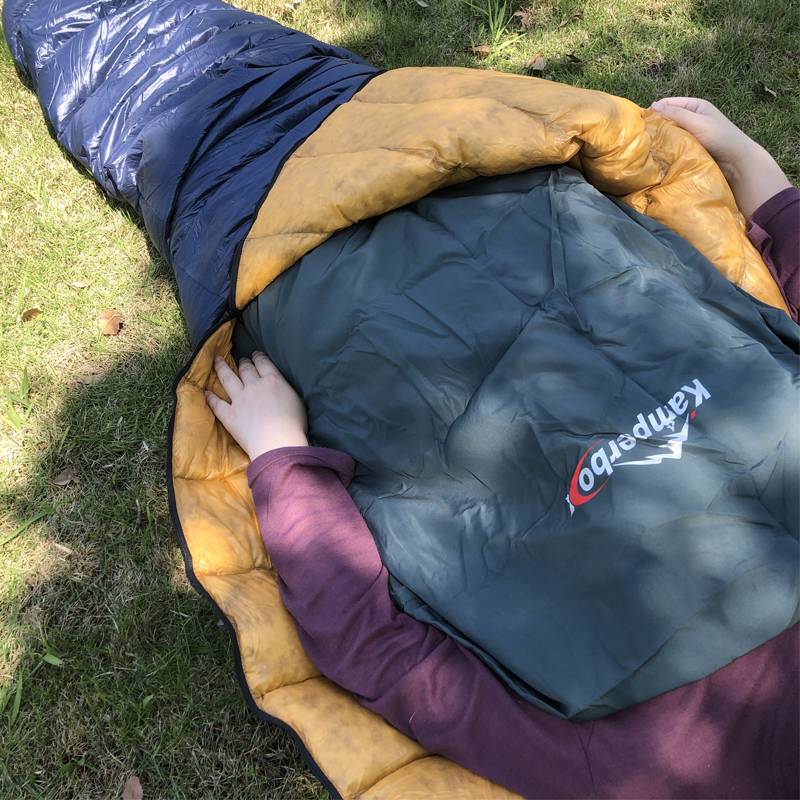Ultra Light Camping Sleeping Bag with Inner Lining - Green