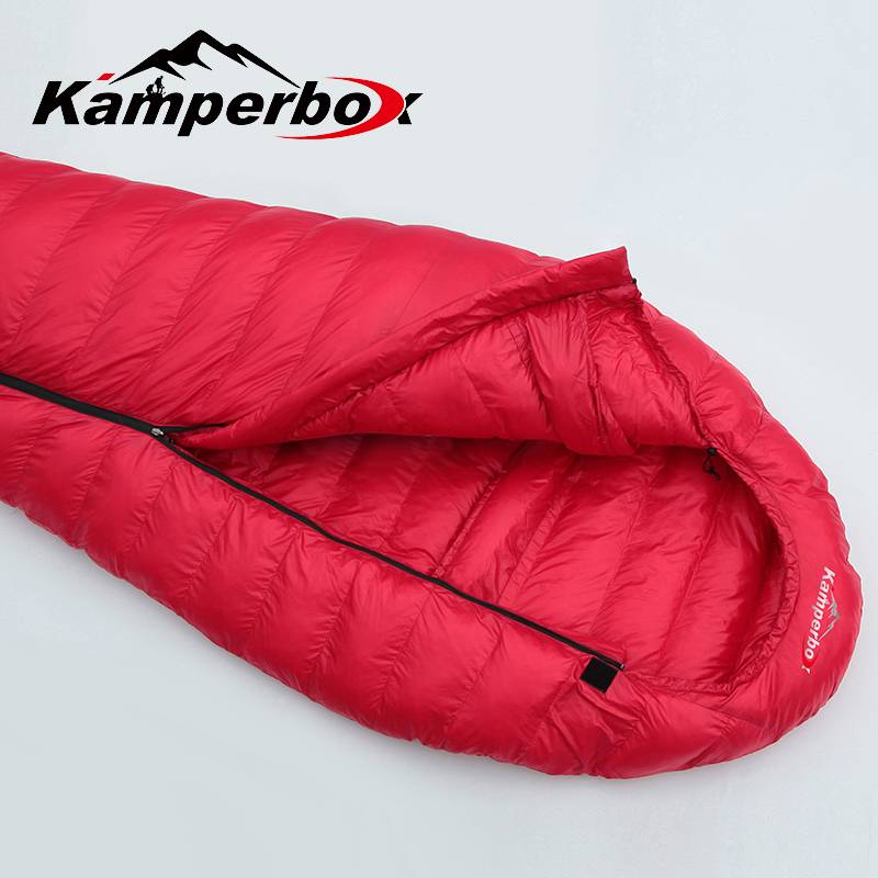 Ultralight Winter Sleeping Bag - Large Mummy Design, CW1100 - Red