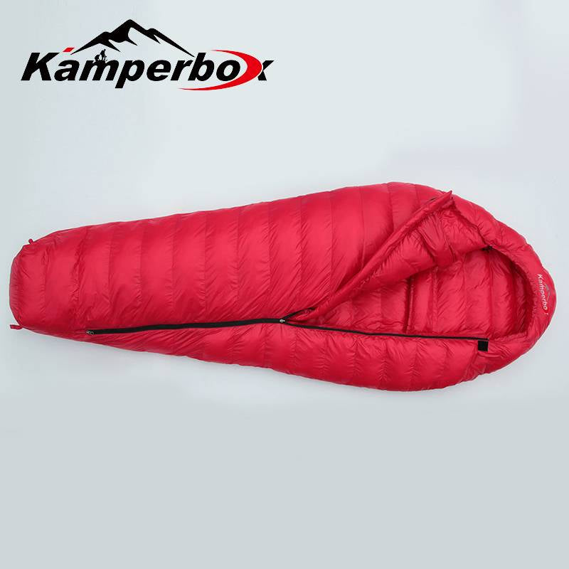 Ultralight Winter Sleeping Bag - Large Mummy Design, CW1100 - Red