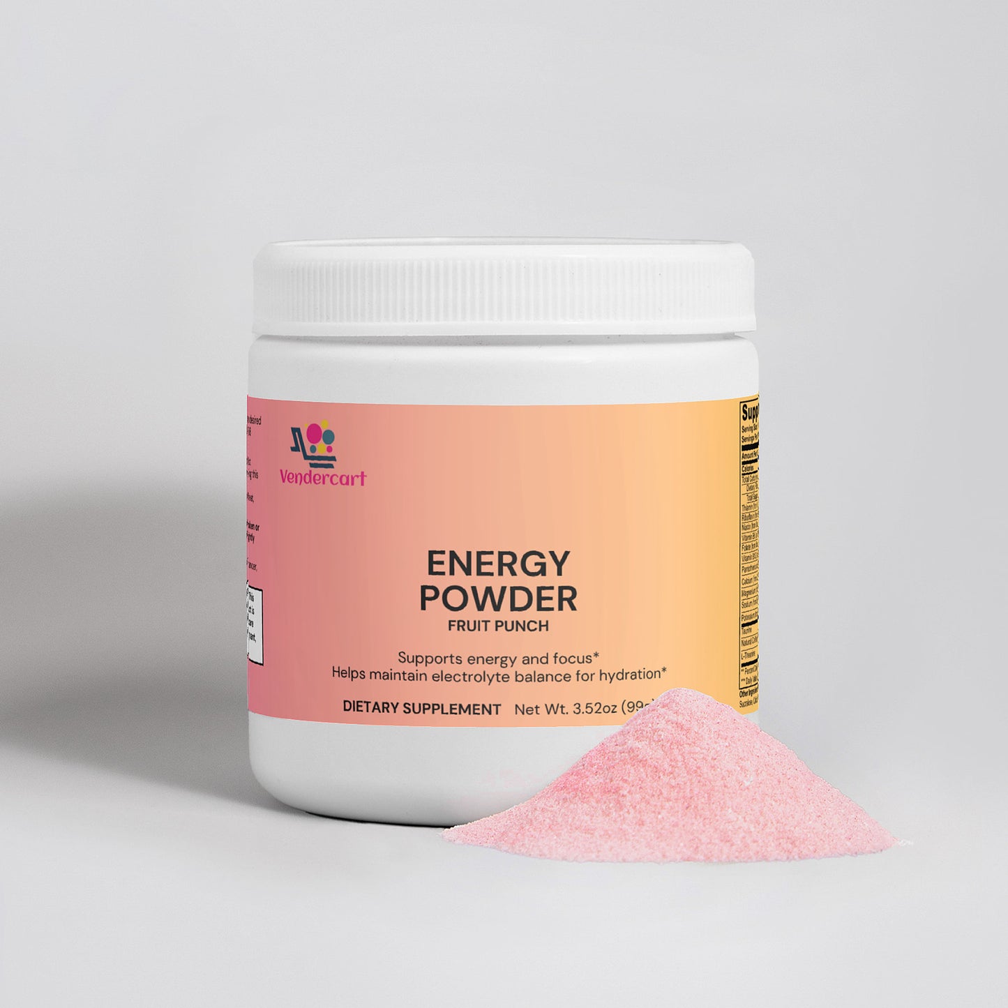 Sugar-Free Energy Powder - Balanced Focus & Performance Supplement