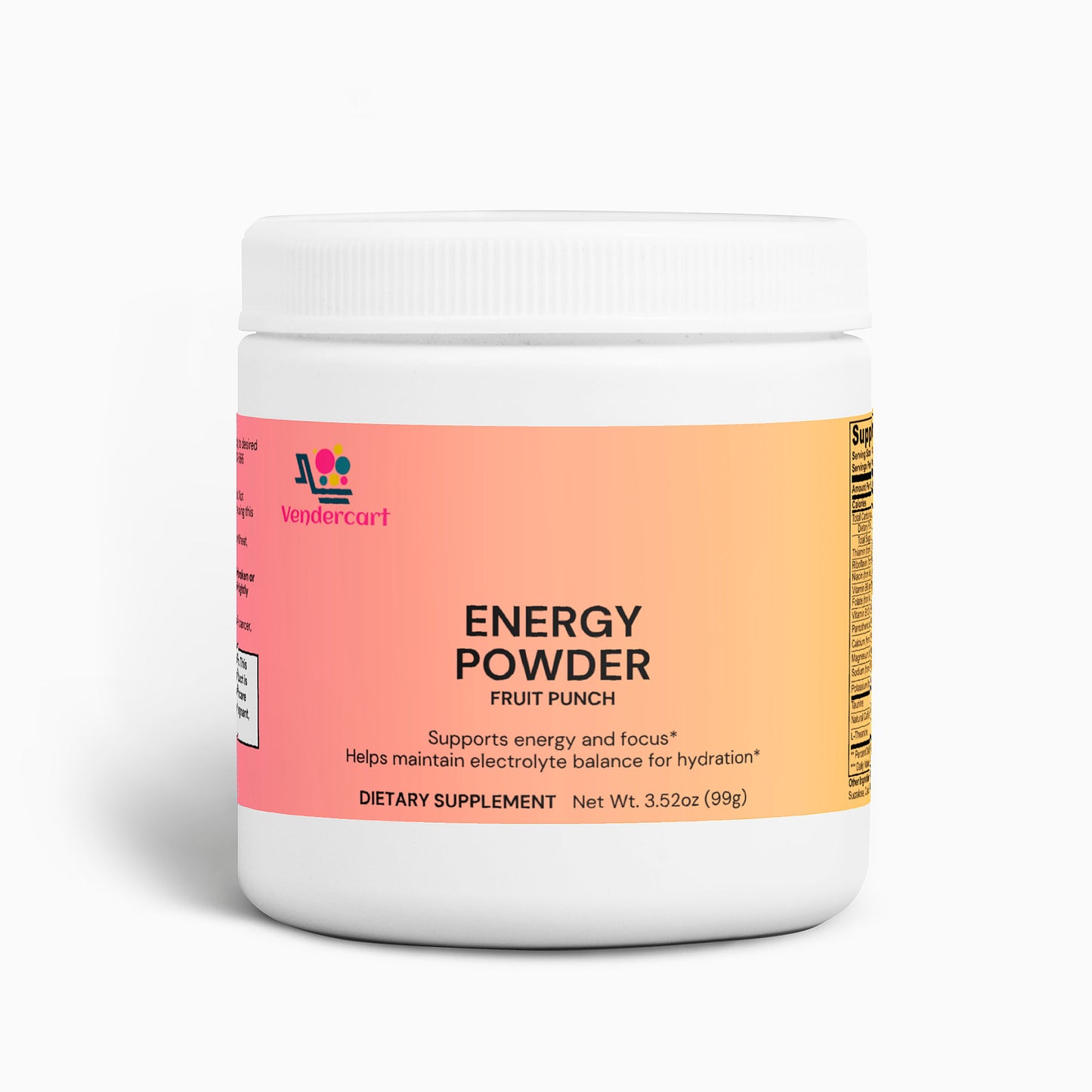 Sugar-Free Energy Powder - Balanced Focus & Performance Supplement