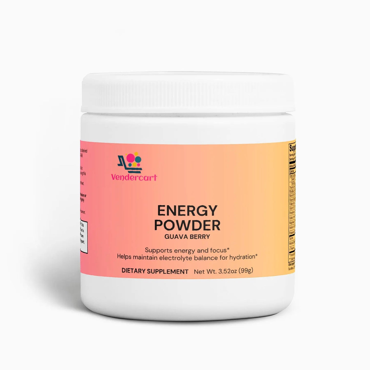 Sugar-Free Energy Powder - Balanced Focus & Performance Supplement