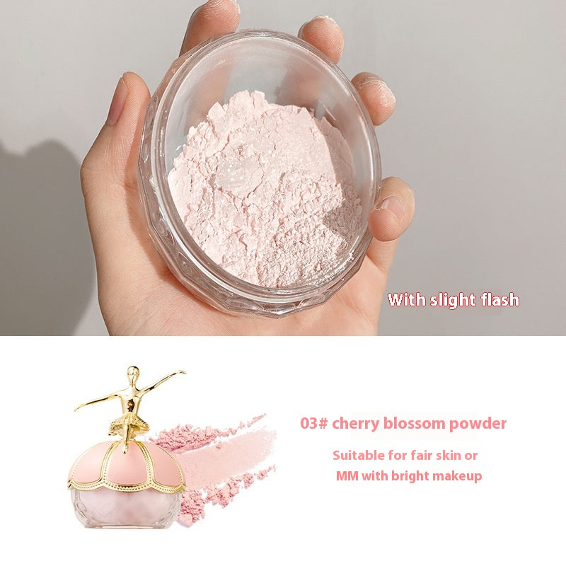 Oil Control Invisible Face Powder Waterproof Makeup Fixer Natural & Cherry Blossom
