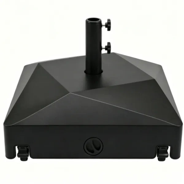Heavy Duty Fillable Patio Umbrella Base with Wheels - Universal Fit
