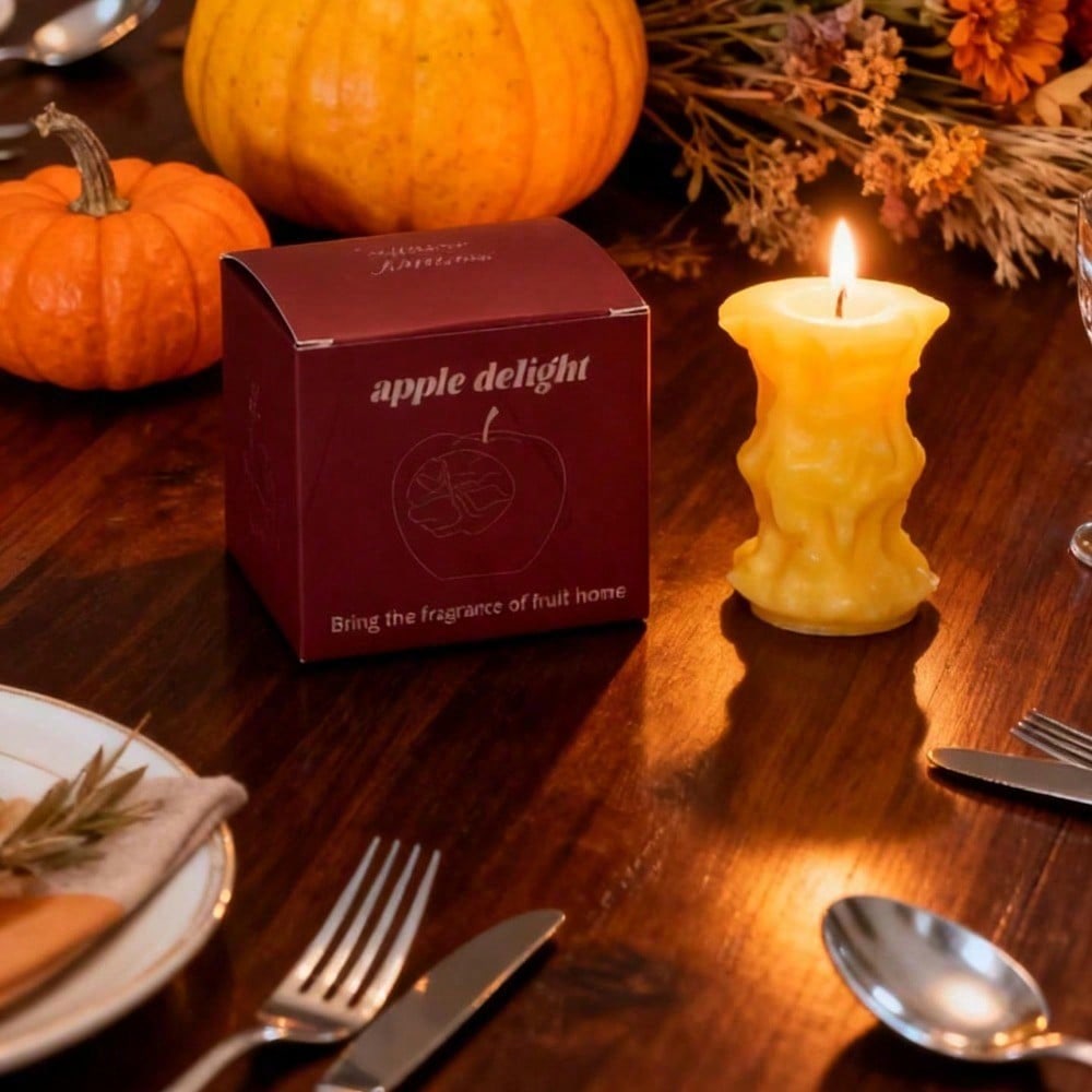 Bitten Apple Scented Candle - Unique Gift Box Decor