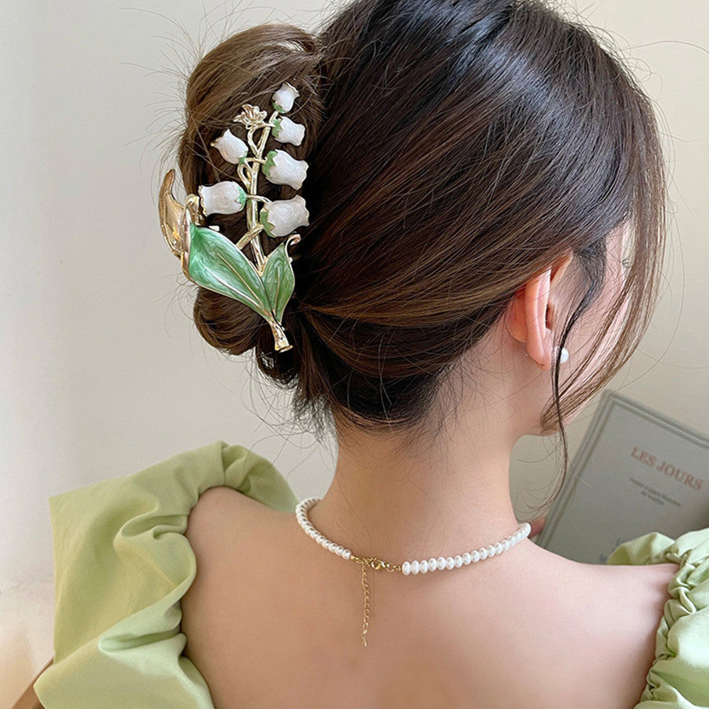 Women's Lily Of The Valley Hair Clip Large