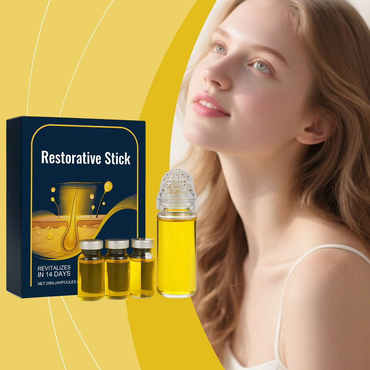 Skin Care Kit with Repair Serums and Rollers - Hydrating Facial Set