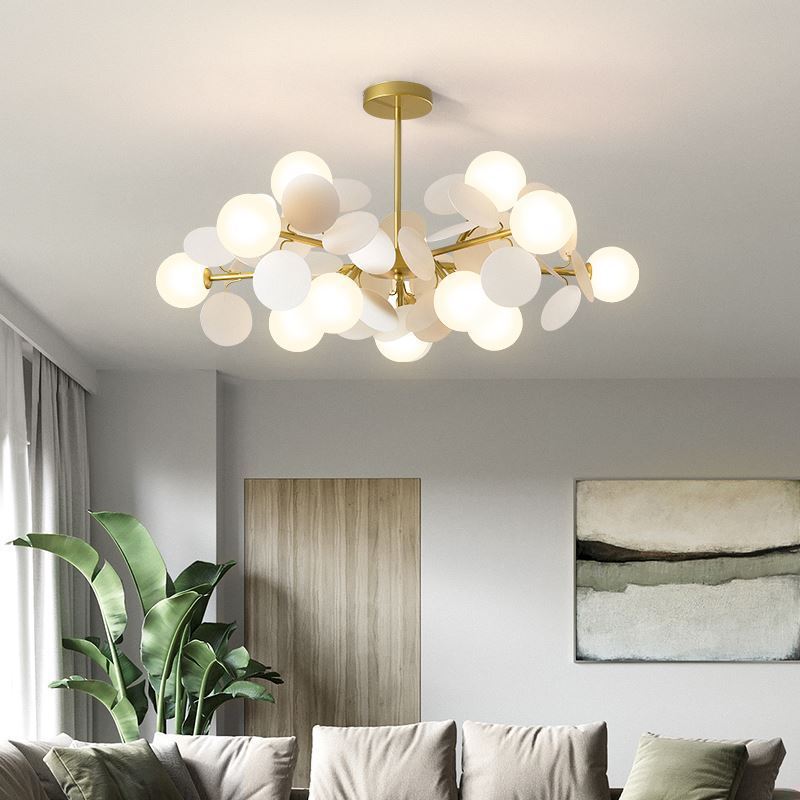 Creative Personalized Living Room Lamp with Adjustable Light Options - Cozy Bedroom Chandelier