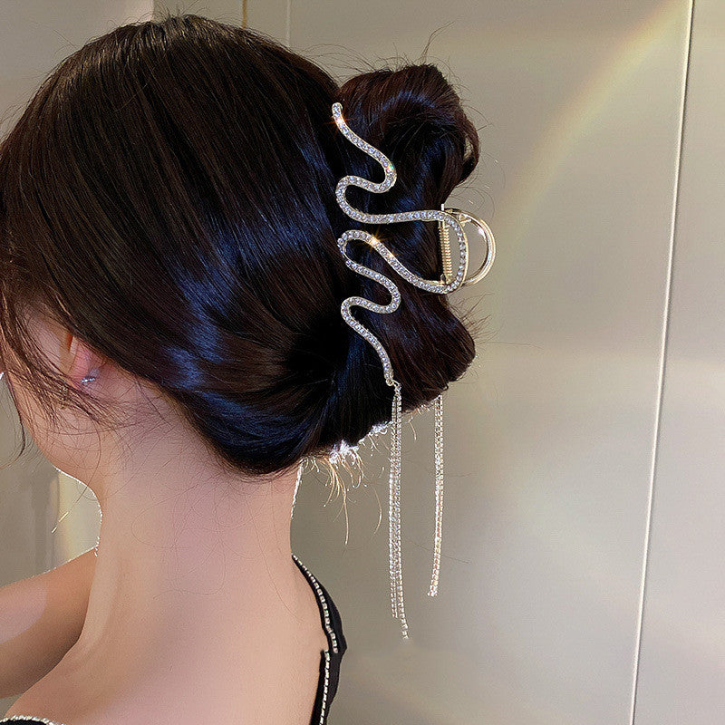 Wavy Metal Hair Clip - Multiple Colors