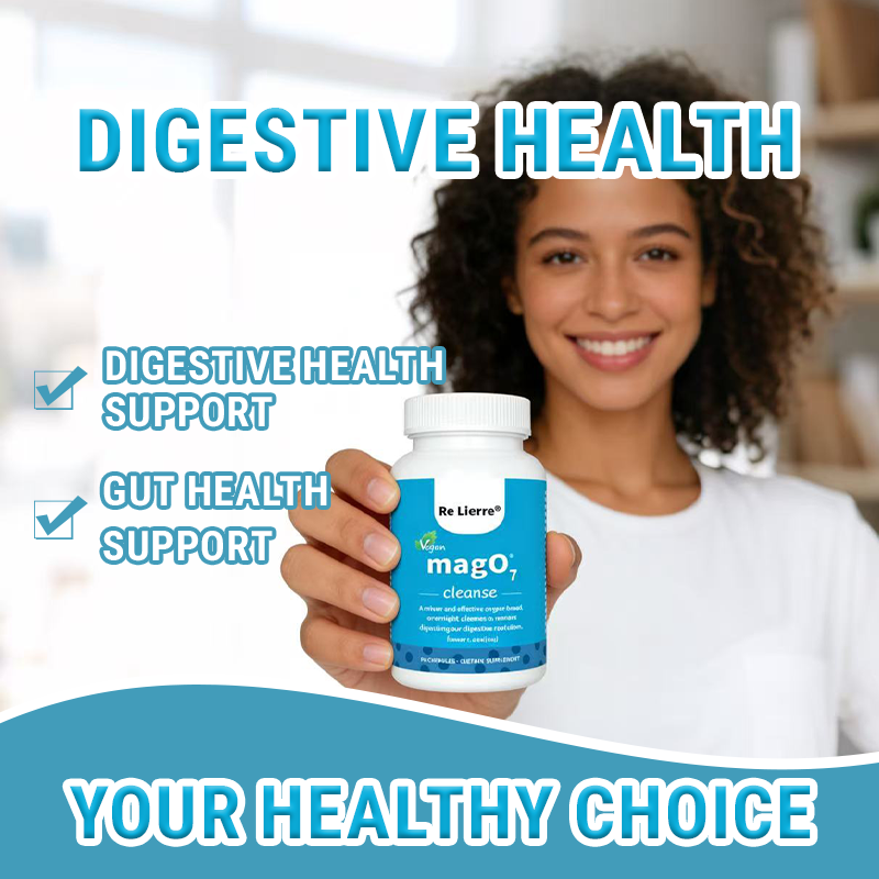 Ozonated Magnesium Oxide Capsules - Natural Colon Cleanse, 60 Count