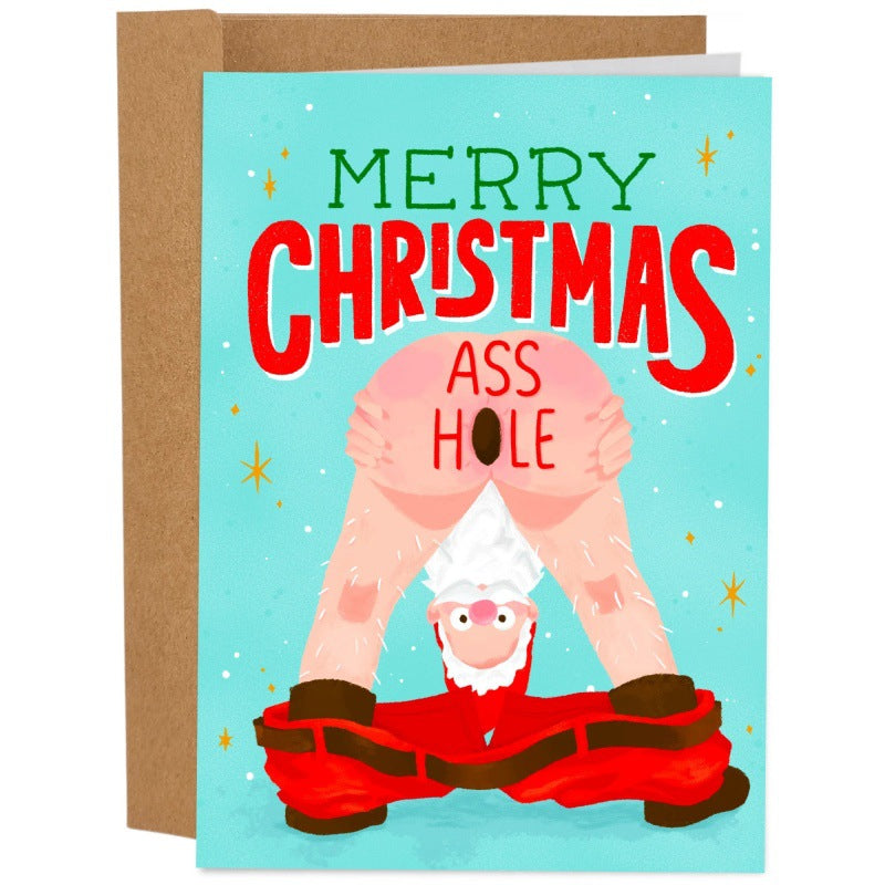 Funny Christmas Greeting Cards with Humorous Quotes - Assorted Sizes