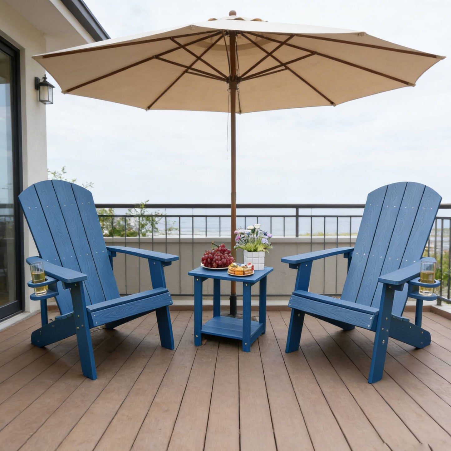 2-Piece All-Season Outdoor Lounge Chairs Perfect For Patio Chats &