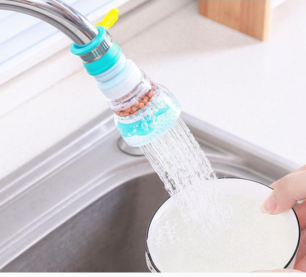 Adjustable Water Filter Shower Nozzle with Splash-Proof Sprayer for Tap Faucet