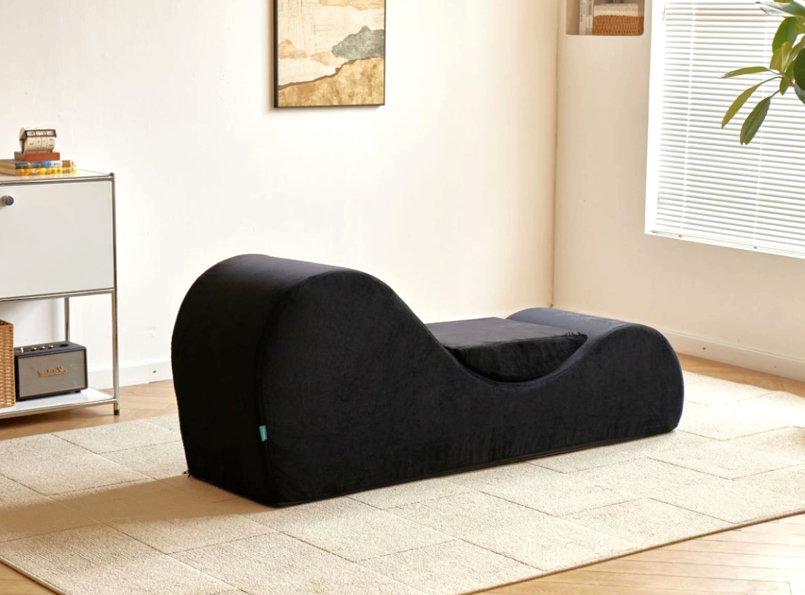 Solace Chaise Lounge Chair Relaxation, Ergonomic Design With Soft Yet