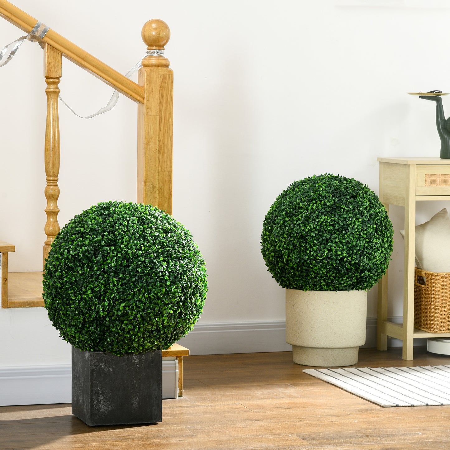 Artificial Boxwood Topiary Balls - 19.75 Inch Set of 2