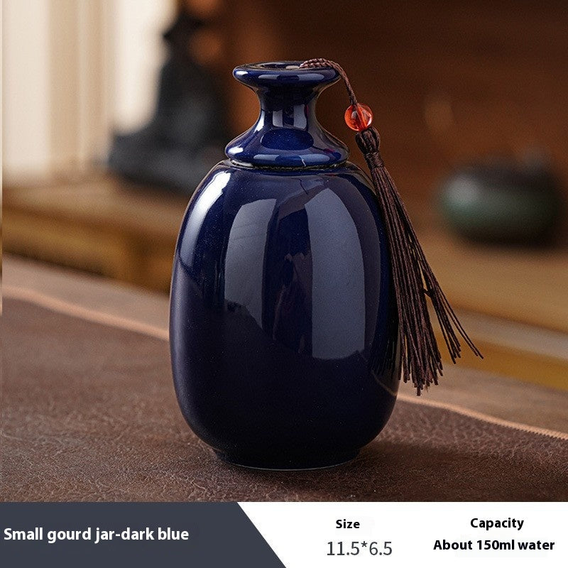 Ceramic Olive Jar Sealed Storage Tank for Kitchen & Home Decor
