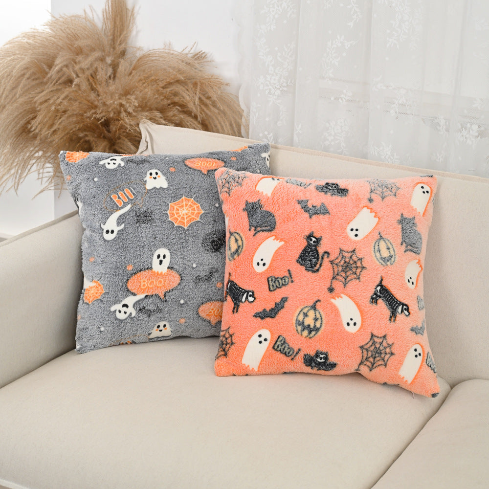 Luminous Halloween Pillow Cover Set - 45x45cm Nordic Home Decor