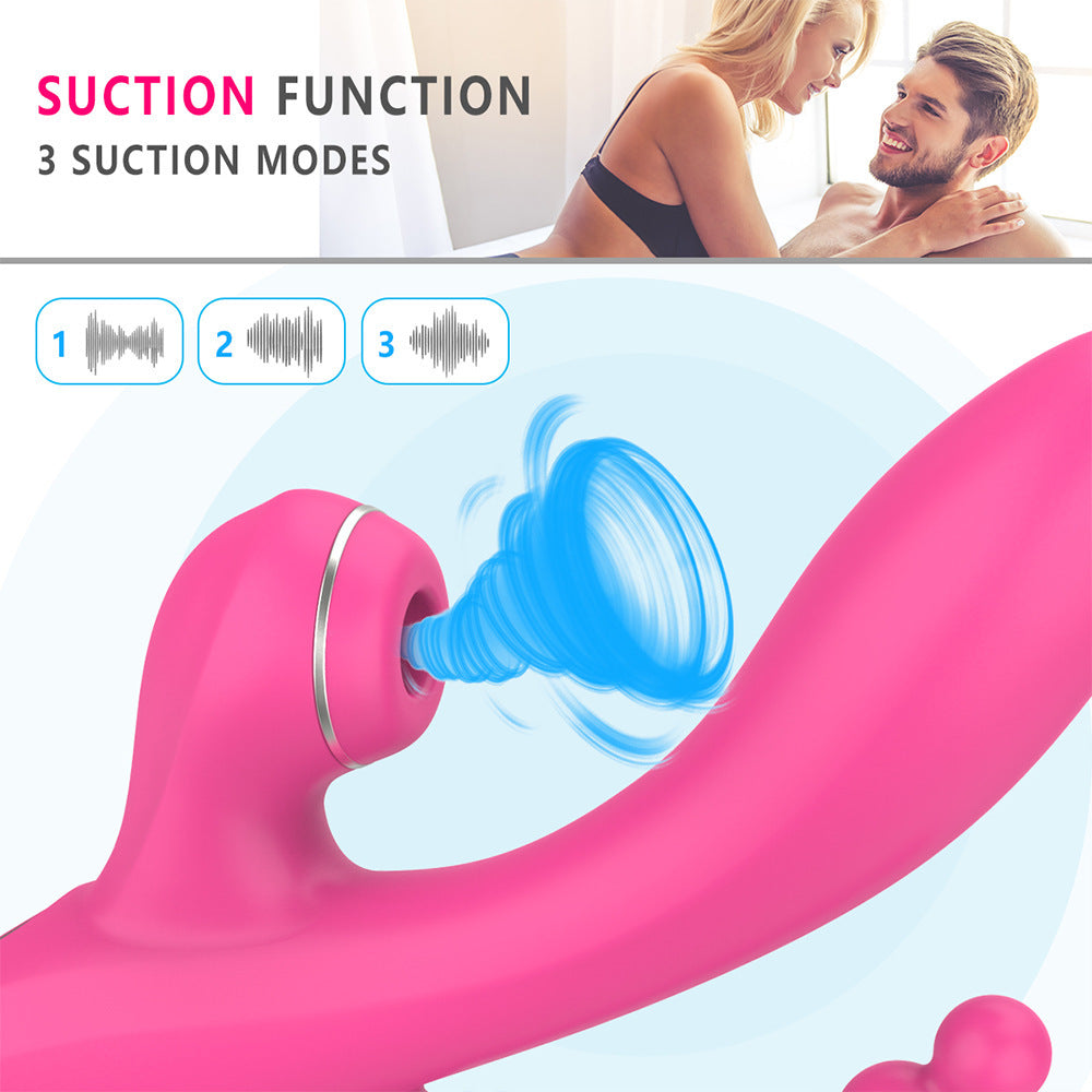 Multi-frequency Vibration Sucking Device for Women - Rechargeable Silicone Massager