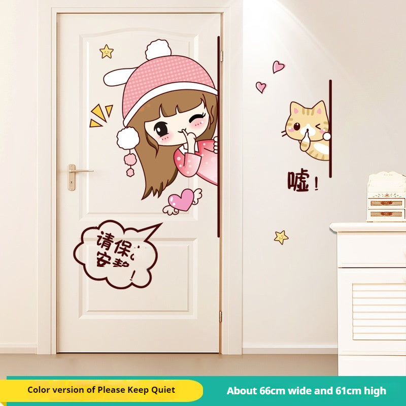 Children's Room Wall Sticker - Cartoon Anime Nursery Decor for Bedroom & Door