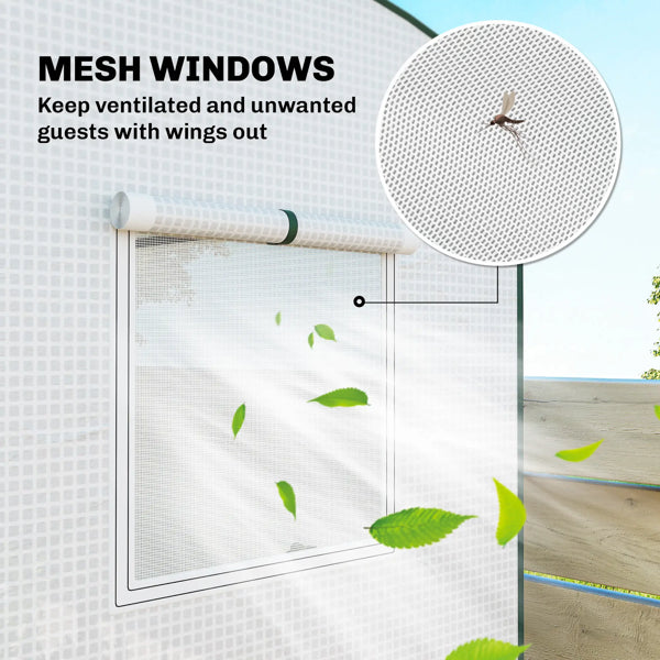 Mini Greenhouse Garden Bed with Waterproof Cover
