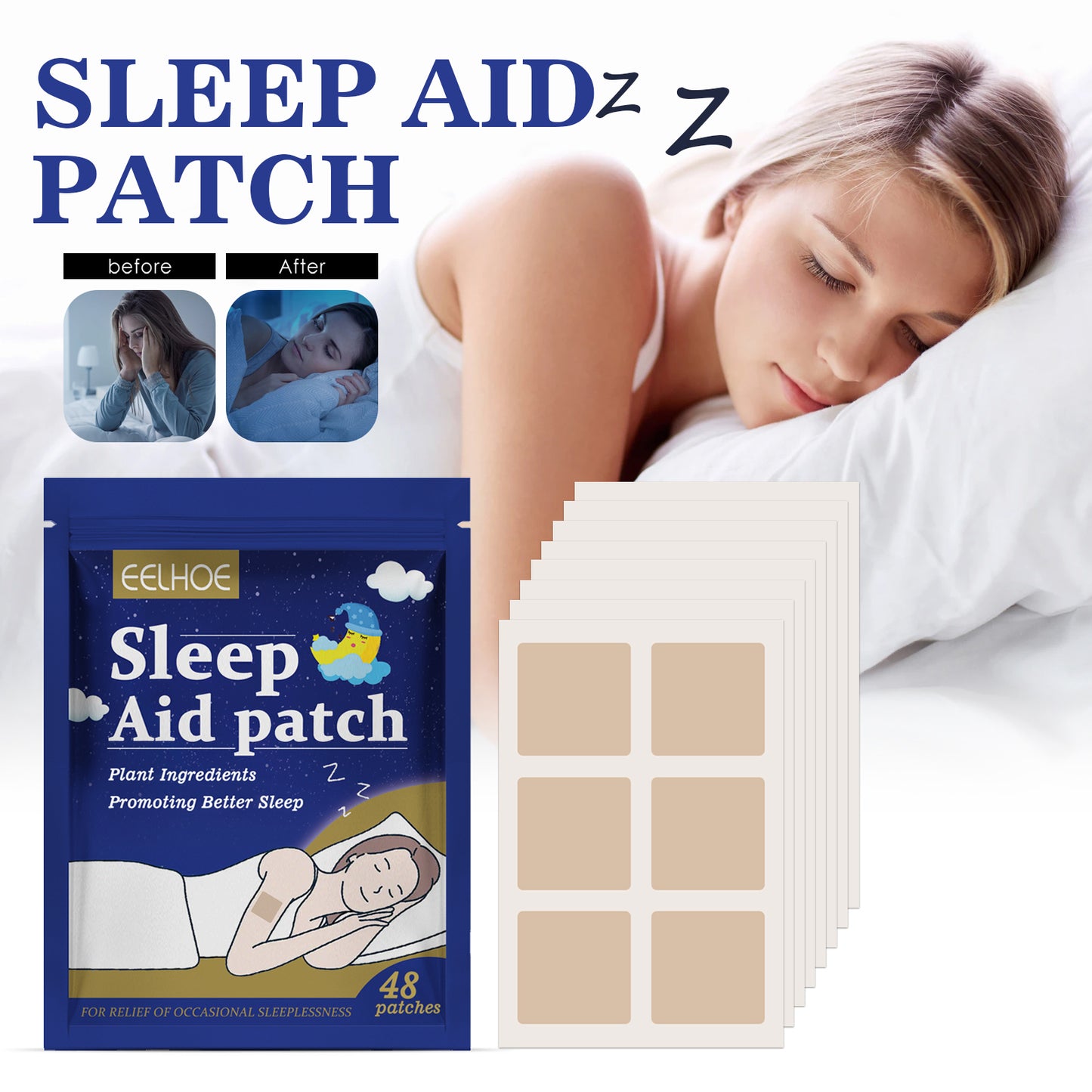 Natural Lavender Sleep Patch for Deep Relaxation and Improved Sleep Quality