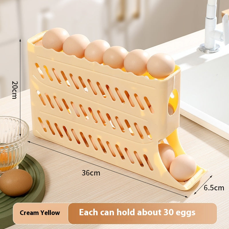 Egg Storage Box for Refrigerator Side Door Food Grade Plastic Organizer