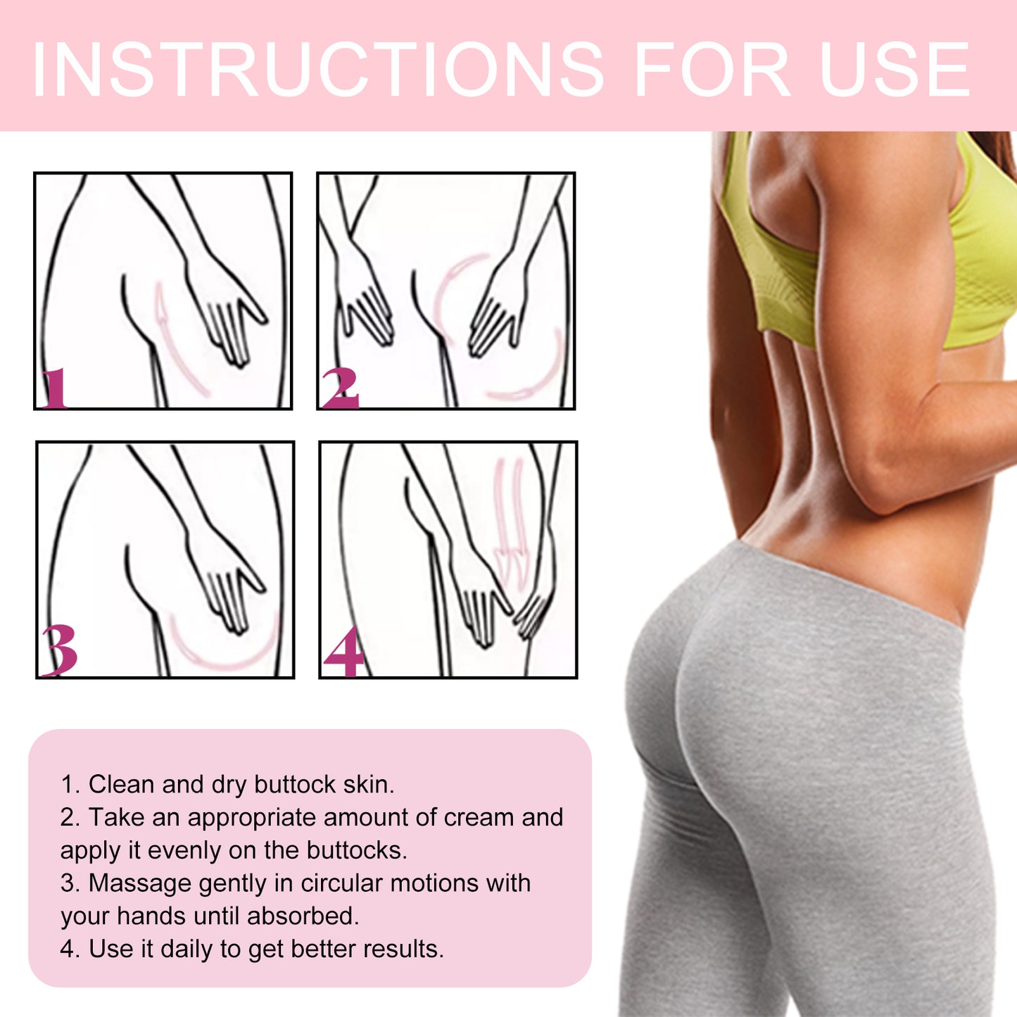 Firming Buttock Enhancement Cream - Moisturizing Hip Lifting Massage Balm