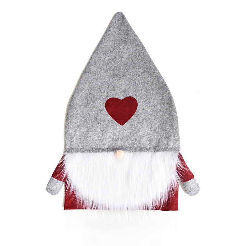 Christmas Santa Claus Beard Chair Cover - Festive Holiday Decor for Events