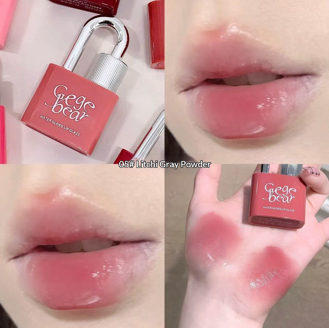 Cute Lip Gloss Set for Brightening & Colorful Look - Princess Series