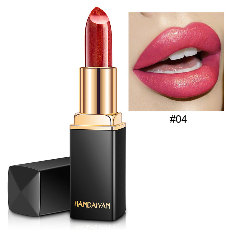 Mermaid Metallic Lipstick - Color Changing Pearlescent Lip Color with Temperature Effect