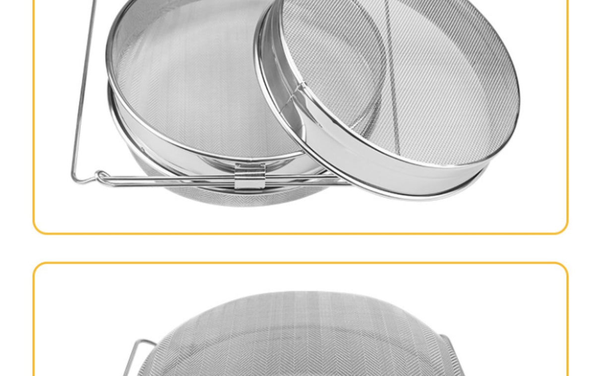 Double Layer Stainless Steel Honey Filter Screen for Home & Kitchen Use
